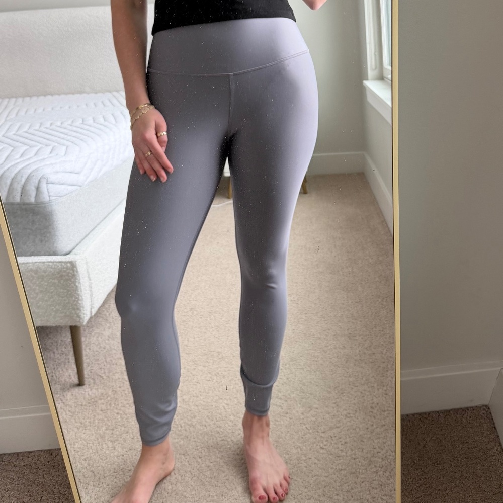 Everyday High-Waist Ankle Leggings - Light Gray